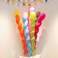Color Twist Spiral Strip Balloon Baby Children'S Birthday Party Decoration 61 61 Children'S Day Classroom Layout Spiral strip (ten mixed colors)