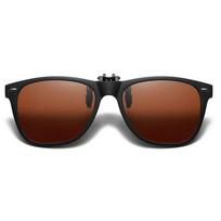 Mirror Flip Up Clip on Polarized Sunglasses Clips Pochromic Driving Fishing Eyewear Night Vision Lens Sun Glasses Clips