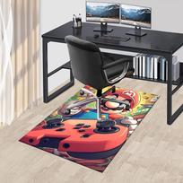 1 vnt. Super Mario biuro kilimas neslystantis kilimas su anime animacinių filmų dizainu, puikiai tinka namų dekoravimui, svetainei, miegamajam, žaidimų kambariui, idealus 60cm by 90cm