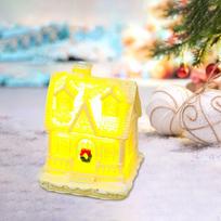 Christmas Glowing House Ornaments Holiday Decoration for Window Sill Style C