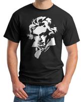 BEETHOVEN 100% Cotton T-shirt Mens Tees Top - Ludwig van Beethoven - Classical Music Composer - Men's Tees XL