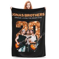 Jonas Bros Tour 2025 Print Blanket For Men Women Super Soft Warm JONAS20 Concert Throw Blankets 50x60 Inches Multiple Sizes 75x90cm