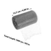 1 Roll 12.7x1000CM Stainless Steel Wire Mesh Protection For Gardens Pipes Gutter Guard Mesh Drainage Flexible Fence Gap Filler