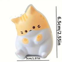 Cute Cat Squishy Toy Soft Slow Rising Stress Squeeze Kawaii Fidget Anti Stress Decompression Toy geltona