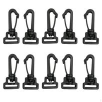 10Pcs Swivel Snap Hook, Clip, Rotatable Lobster Claw Clasps, Webbing Strap Buckle for black
