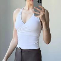 Yoyo Recommends Sports Bras for Women, Halter Neck Yoga Tops, Slimming Fitness Wear, Camisole Underwear, Pilates Tops L balta
