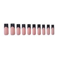 360x/Box French Black Tip False Nails Press On Nails Artificial Nails Full Cover Stick on Nails Manicures Supplies 1