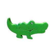 Crocodile Shaped Food Sealing Clips Easy to Clean Reusable Snack Bag Closure Clamps for Home Kitchen Organization žalia