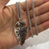 Men Viking Spear Compass Necklaces Norse Runes Amulet Helm Pendant Stainless Steel Leather Chain Jewelry for Gift sidabras