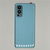 A+++ For OnePlus Nord 2 5G Glass Battery Cover Hard Back Door Lid Rear Housing Panel + Adhesive + Camera Lens mėlyna