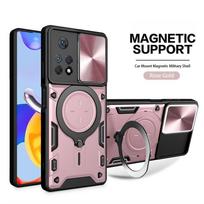 Armor Funda For Xiaomi Redmi Note 11 11S 4G Case Slide Lens Protect Ring Stand Back Cover For Redmi Note11 11E Pro 11Pro 5G Capa Redmi Note 11 4G