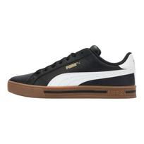 PUMA Smash Vulc V3 Unisex Faux Leather Classic Minimal Retro Breathable Low Top Skate Shoes Black 380752-23 35.5
