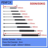 1PC 420-500mm 50kg/500N Universal Strut Bars Car Gas Spring Shock Absorber Hydraulic Lift Support Strut Bar Machine Gas Lift 18-8-170-420