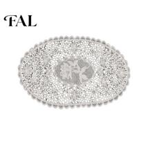 Retro Style Table Toppers for Parties White Lace Doily, Elegant Placemat, Embroidered Placemats Dining Mat, Rectangular Round Oval Doilies Home Decor C