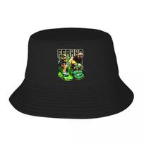 New Feid Ferxxo Green Rapper Bob Hat for Women Summer Travel Floppy Hat Harajuku Foldable for Outdoor Fishing Hats Bob One Size