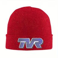 TVR Logo Colorful Warm Knitted Cap Fashion Bonnet Hat Autumn Winter Outdoor Beanies Hats for Unisex Adult