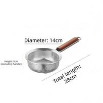Multipurpose Mesh Skimmer Spoon Easy To Clean Stainless Steel Colander  For Kitchen Cooking S