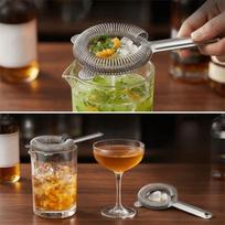 304 Stainless Steel Bar Strainer Anti Rust Ice Strainer Professional Drink Strainer  Restaurants sidabras