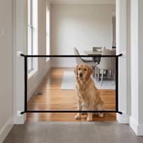 Foldable Pet Safety Gate Mesh Punch Free Portable Dog Barrier  Stair Safety Protection 110*72CM