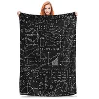 Math Lessons Blanket Warm Fleece Sofa Throw Blanket for Couch Bedding Office Throws Bedspread Quilt Size: 75*100cm, Weight: 230 GSM