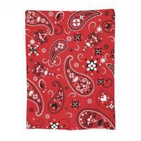 Classic Paisley Bandana Blanket Fleece Sofa Throw Blanket Portable Throw Blankets for Home Bedroom Travel Throws Bedspread Quilt Size: 75*100cm, Weight: 230 GSM