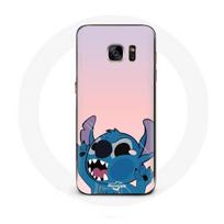 Coque pour Samsung Galaxy S7 Edge Stitch le Nez en l'air fond rose rožinė