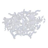 12 mm silikoninis laikiklis spaustukas 3528 5050 1210 RGB LED juostos šviesai tvirtinti 100 vnt.