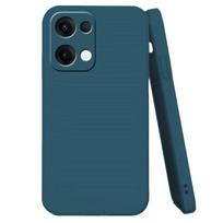 For Reno 13 Pro Case Cover OPPO Reno13 Reno 13 Pro 5G Capas Shockproof Liquid Silicone Shockproof TPU Soft Cover Reno 13 Fundas For Reno 13 Pro mėlyna
