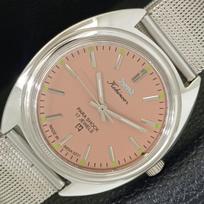RANKINIS VINTAGE HMT KOHINOOR INDIŠKAS VYRIŠKAS LAIKRODIS SU ROŽINIU CIFERBLATU a440945-4