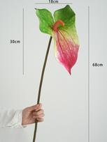 Anthurium Leaves Green Artificial Palm Leaf Art Flower Arrangements Decoration Wedding Centerpieces Artificial Green Plant