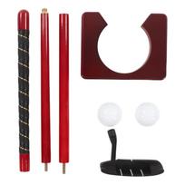 Portable Golf Putting Gift Set 3 Section Golf Putter Practice Training Box Right Hand for Home Office Indoor