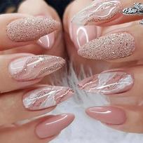 24pcs Press- Fake Nails Removable Wearable Nails Fake Nails For Girls Women 10ml One Size