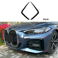 1 pora priekinio buferio spoilerio skirstytuvo oro angos rūko žibinto grotelių apdailos BMW 4 serijai G22 G23 G26 M Sport 2020 2025 2025 priedai juoda