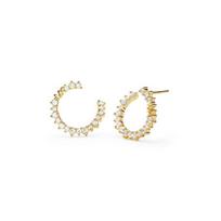 Michael Kors 925 Silver Simple U-Shaped Design Shining Diamond Gold Women Jewelry MKC1277AN710 MKC1277AN710
