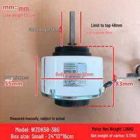 WZDK58-38G Suderinamas variklis Midea oro kondicionieriui ZWK465B000051 ir universalus ZKFP-58-8-1-7