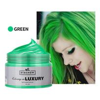Dimshow Hair Color Wax For Men & Women Hair Clay  One-Time Temporary Styling Dye Cream Easy Wash Hair Beard Color žalia