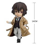 BSD Anime Figure Dazai Osamu Adorable Toy Nakahara Chuuya removable clothing Action Figurine Collectible Model Dolls Xmas Children Present 14CM