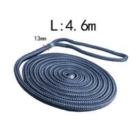Heavy Duty Dock Line 4.6m/181.10inch Boat Dock Lines for Boat Pontoon Yacht Anchor Rope Marine Mooring Double Braided Rope Nylon mėlyna