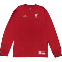Nike LeBron X Liverpool F.C. Long Sleeve Max90 T shirt FD4024-608 XL