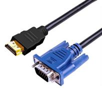 1.5m HDMI-compatible to VGA Cable Anti-interference High Clarity HDMI-compatible Male to VGA Male Converter for Desktop