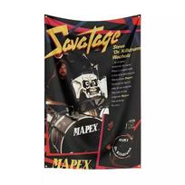 Tapestry by heavy metal band Savatage 75x100 juoda