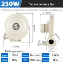 Medium Pressure Centrifugal Fan Blower CN plug (adapter included)