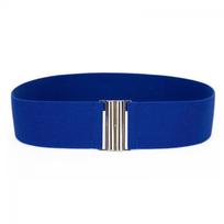 Newest Hot Waist Silver Stretch Elastic Waistband Wide Belts Corset mėlyna