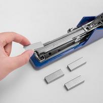 Deli Efficient And Labor-Saving Stapler, Compatible with No.12 Staples, Can Hold 150 Staples, Blue 0468