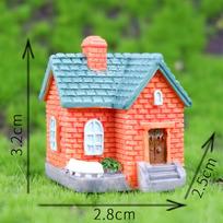 Decor Resin Ornament Miniature Fairy Garden House Villa Miniature Landscape Bonsai Decor Outdoor Diy Dolls House Decoration A1