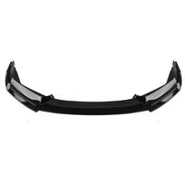 For Honda Civic Si Hatchback 2017-2021 10th FK7 Fk8 Front Bumper Spoiler Lip Carbon Fiber Look/Gloss Black Splitter With Light Glossy Black