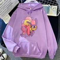 Skaitmeninis Cirko Džaks Hoodis Mada Moterims Estetinis Grafinis Kawaii Triušis Bučiniai Balionai Hoodies Unisex Animacinis Puloveris Džemperiai S pink