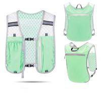 Adjustable Running Hydration Vest Bag Waterproof Sports Backpack Outdoor Running Vest  Marathon žalia