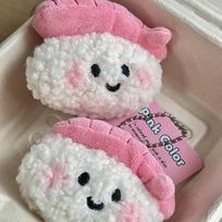 Sweet Shrimp Sushi Plush Doll Soft Stuffed Doll Car Key Holder Backpack Pendant School Bag Decoration Couple Gifts one size