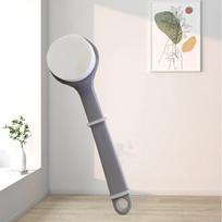 1Pcs Multi-Function Lotion Sunscreen Ointment Applicator Long Handle Body Cleaner Shower Brush Sunscreen Back Applicator pilka spalva